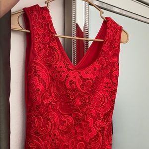 Beautiful Red Lace Dress